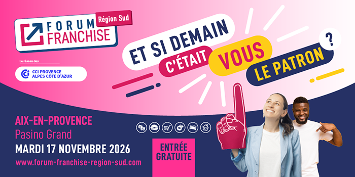 Rencontrons-nous au Forum Franchise Région Sud le 17 novembre